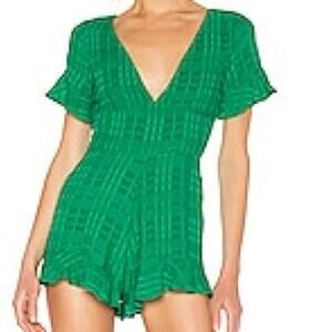 Privacy Please Fiona Romper in Green